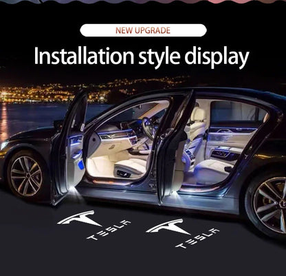 MiniRevs LED Door Welcome Light Projector for Tesla Model S/3/X/Y (2-Pack)