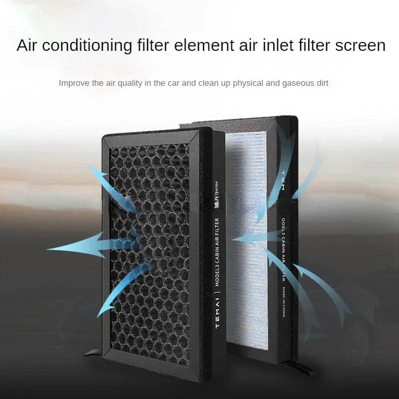 MiniRevs HEPA Cabin Air Filter for Tesla Model 3/Y Highland Juniper 2020-2026 (2-Pack)
