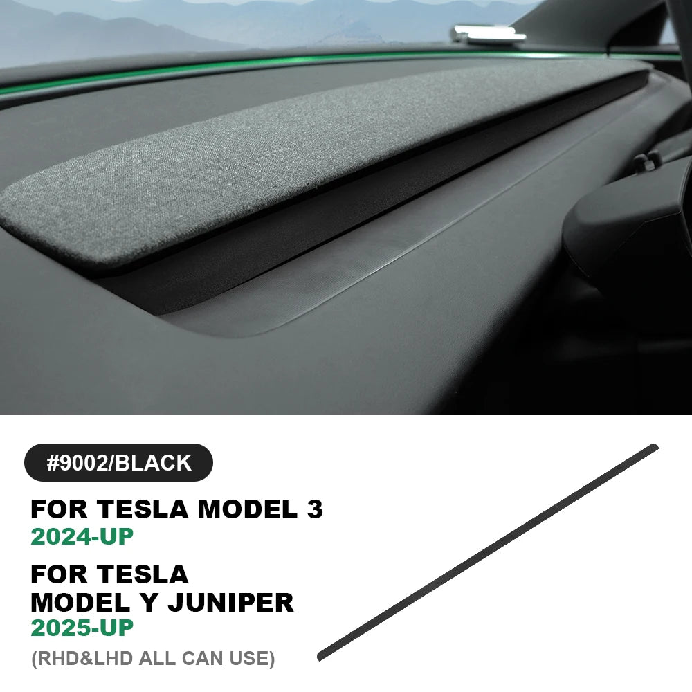 MiniRevs Italian Suede Dashboard Air Vent Trim for Tesla Model 3 Highland & Model Y Juniper