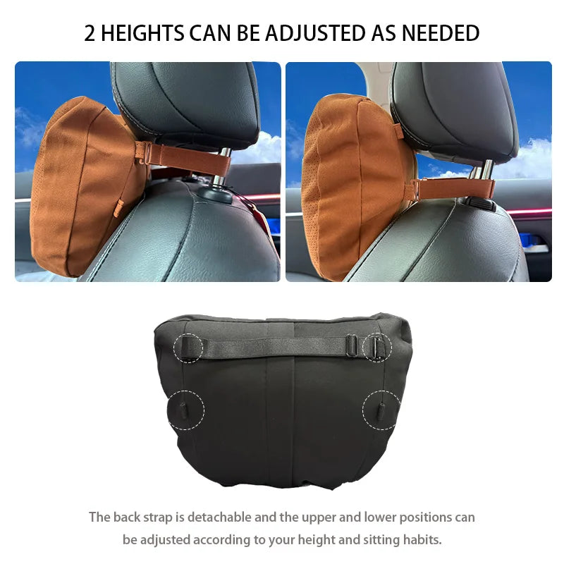 MiniRevs Suede Headrest & Lumbar Pillow Set for Tesla Model Y/3/S