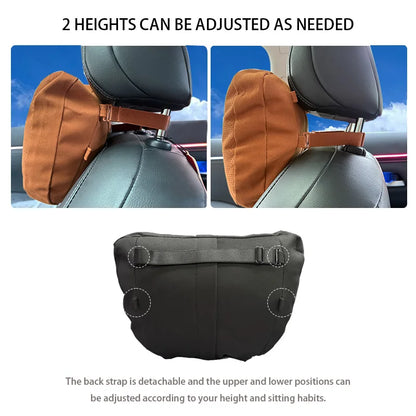MiniRevs Suede Headrest & Lumbar Pillow Set for Tesla Model Y/3/S