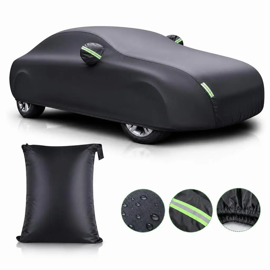 MiniRevs Heavy Duty Polyester Car Cover | All-Weather, Sun & Dust Protection, Universal Fit