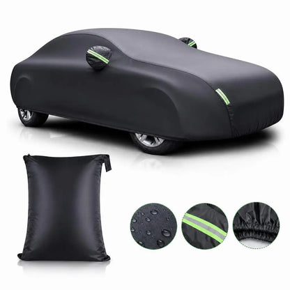 MiniRevs Heavy Duty Polyester Car Cover | All-Weather, Sun & Dust Protection, Universal Fit