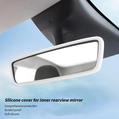 MiniRevs Silicone Rearview Mirror Protector Frame for Tesla Model 3/Y/S/X