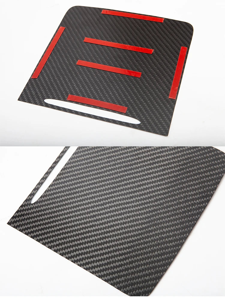MiniRevs Real Carbon Fiber Center Console Trim Cover for Tesla Model 3/Y 2021-2023