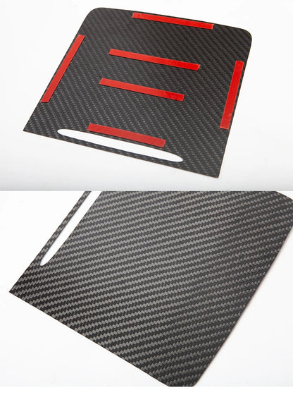 MiniRevs Real Carbon Fiber Center Console Trim Cover for Tesla Model 3/Y 2021-2023