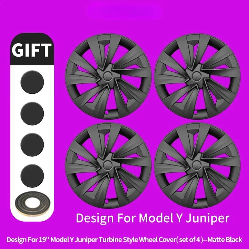 MiniRevs Full Rim Hub Caps | Tesla Model Y Juniper 19" Wheels