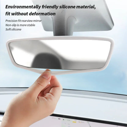 MiniRevs Silicone Rearview Mirror Protector Frame for Tesla Model 3/Y/S/X