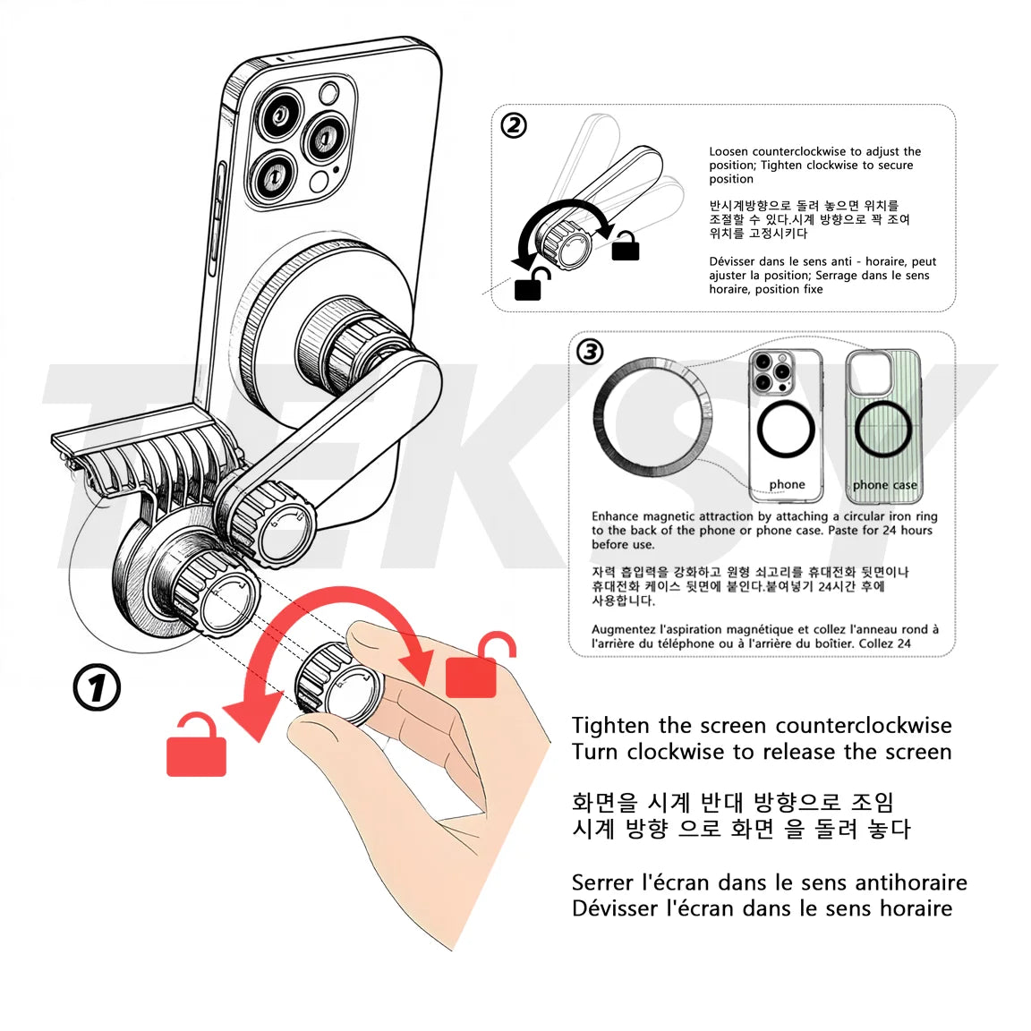 MiniRevs 25W Magnetic Wireless Charger Phone Mount for Tesla Model Y/3 Juniper 2026 | Qi2.2 MagSafe