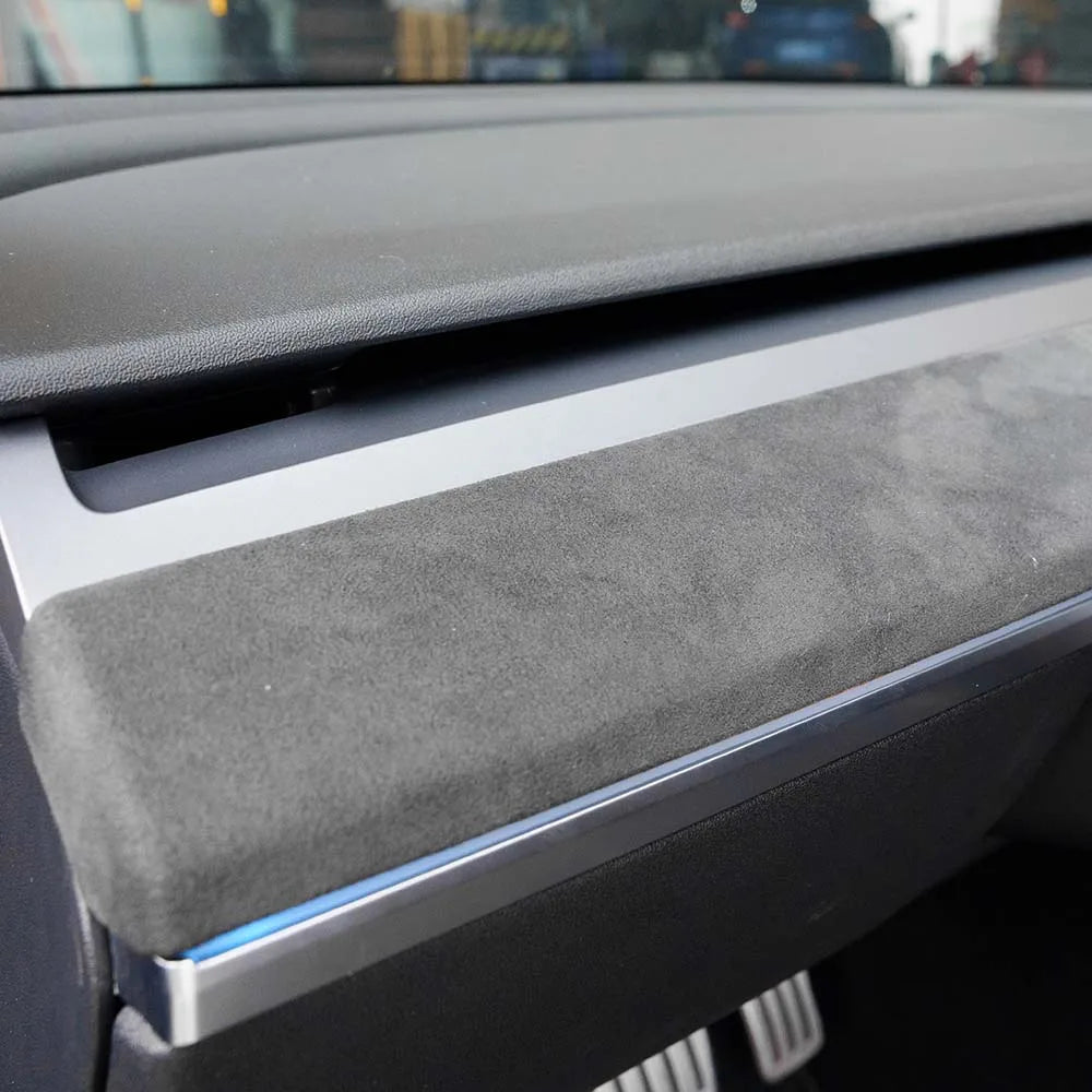 MiniRevs Alcantara Suede Dashboard & Door Trim Cover for Tesla Model 3/Y 2020-2024