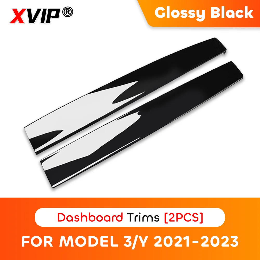 MiniRevs Carbon Fiber Dashboard & Door Trim Kit for Tesla Model 3/Y 2021-2023 | Glossy/Matte Black