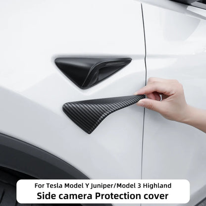 MiniRevs Carbon Fiber Turn Signal Camera Trim Cover for Tesla Model 3/Y/YL Highland Juniper 2026