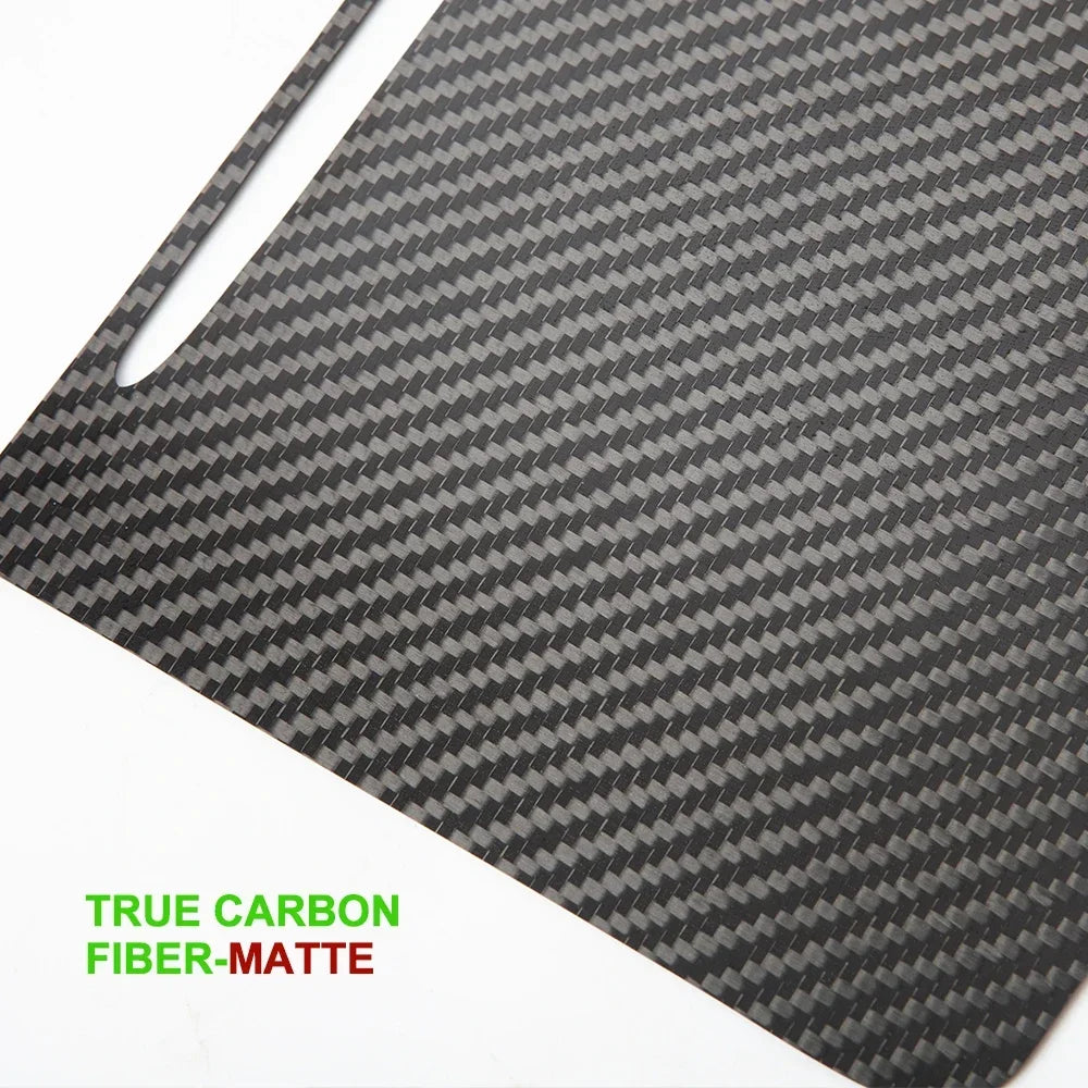 MiniRevs Real Carbon Fiber Center Console Trim Cover for Tesla Model 3/Y 2021-2023
