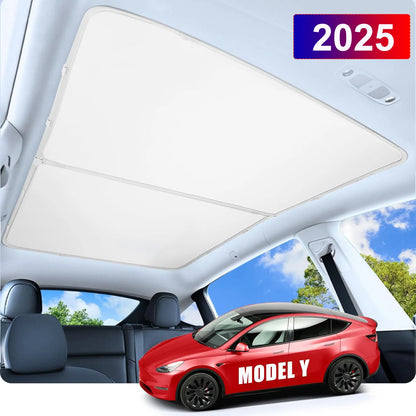 MiniRevs Nano Silver Glass Roof Sunshade for Tesla Model 3/X/Y/YL Highland Juniper 2020-2026