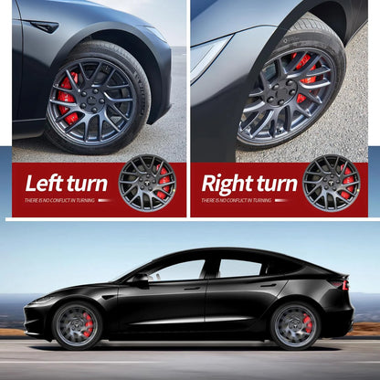 MiniRevs Brake Caliper Covers for Tesla Model 3 Highland 2024-2026 (4-Pack with Decals)
