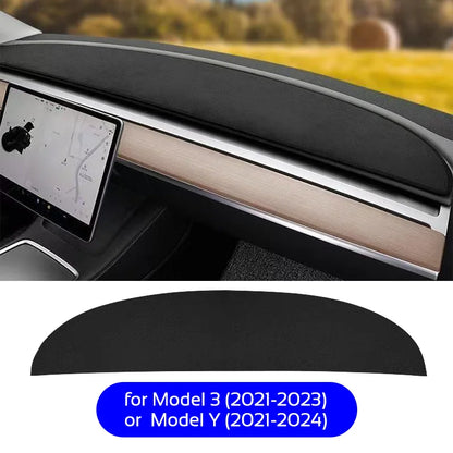 MiniRevs Anti-UV Dashboard Mat Cover for Tesla Model 3/Y 2021-2026 (Highland & Juniper)