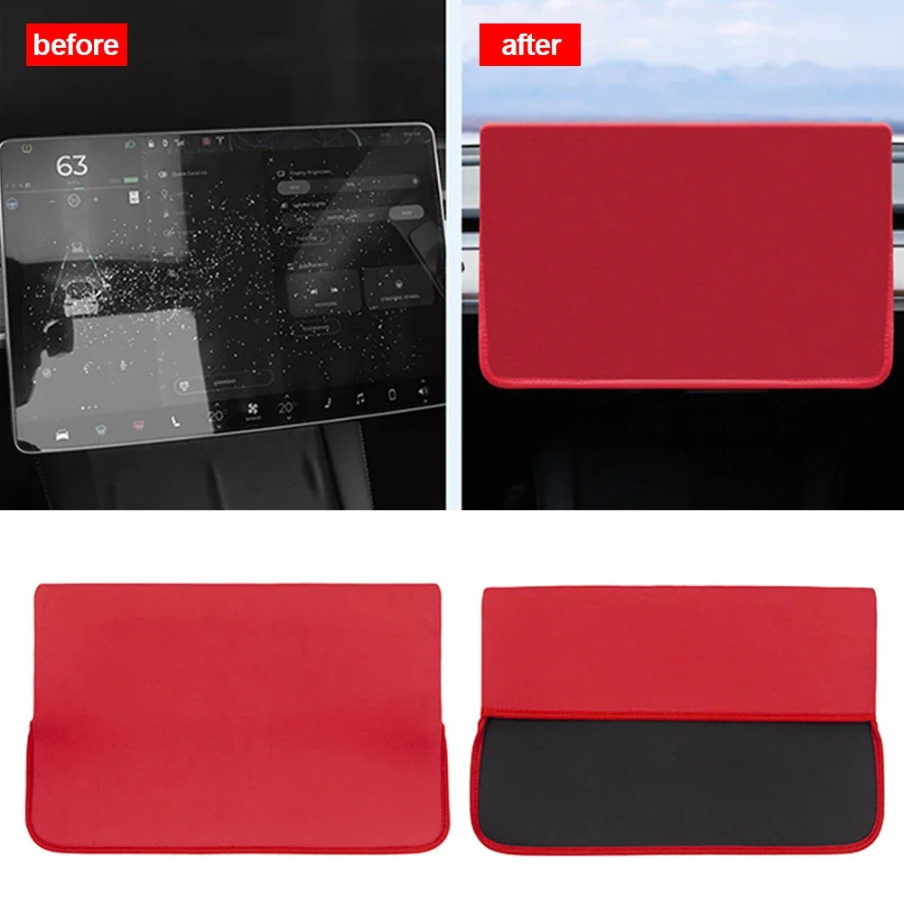 MiniRevs PU Screen Protector Dust Cover for Tesla Models