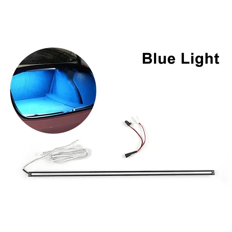 MiniRevs LED Trunk Light Bar for Tesla Model 3 | White/Blue Ambient Light