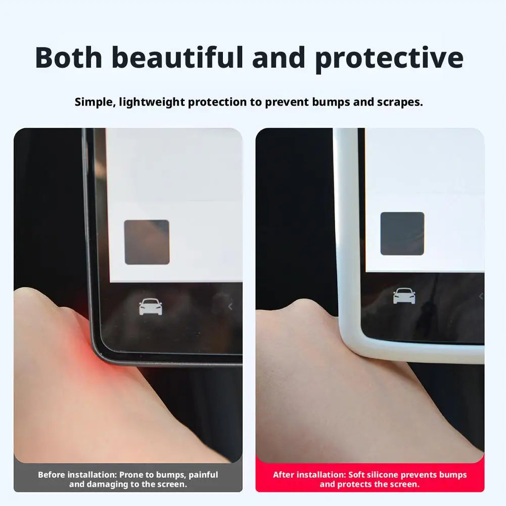 MiniRevs Silicone Screen Frame for Tesla | 360° Edge Protection