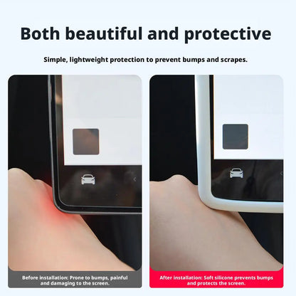 MiniRevs Silicone Screen Frame for Tesla | 360° Edge Protection