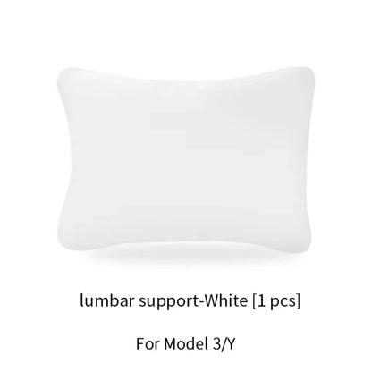 MiniRevs Flocking Neck & Lumbar Support Pillow Set for Tesla Model 3/Y