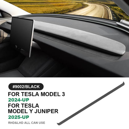 MiniRevs Italian Suede Dashboard Air Vent Trim for Tesla Model 3 Highland & Model Y Juniper