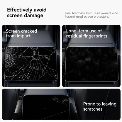 MiniRevs Tempered Glass Screen Protector for Tesla Model 3/Y/YL Highland Juniper 2025-2026 Rear Screen