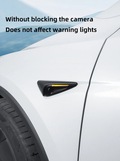 MiniRevs Carbon Fiber Turn Signal Camera Trim Cover for Tesla Model 3/Y/YL Highland Juniper 2026
